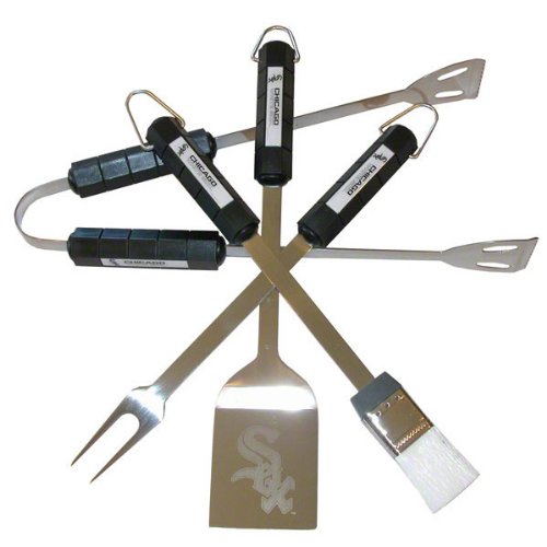 Siskyou MLB Chicago White Sox 4 Piece BBQ Set
