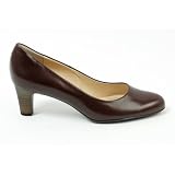 Peter Kaiser Nika classic rounded toe court shoe in brown leather 43401/160