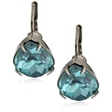 Sorrelli Electric Blue Teardrop Silver-Tone Ea