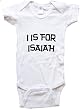 I IS FOR ISAIAH / Hurry Up - Name-series - White or Blue Onesie / Baby T-shirt