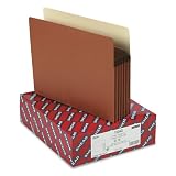 Smead 73234 Redrope File Pockets, Paper Gusset, Letter, Straight Cut, 5-1/4 exp., 10/bx