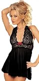 chemise baby doll nightie black