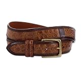 Calfskin/ Crocodile Leather Belt