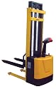 Vestil S-62-FA Powered Drive and Powered Lift Stacker with Fixed Forks and Adjustable Support Legs, 42" Length x 26-3/4" Width Fork, 2000 lbs Capacity