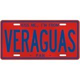 NEW  KISS ME , I AM FROM VERAGUAS  PANAMA LICENSE PLATE SIGN CITY