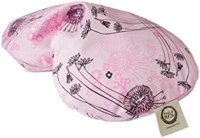 The Nest Egg - Organic Travel Sized Pillow with Slipcover (Strawberry Fields)