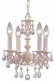 Crystorama Paris Flea Market 5514-BH-CL-MWP Mini 4LT 240w (13H x 11W) Chandelier in Blush