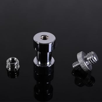Kaavie EST-Q Adaptateur lourds vis Servir avec 1 / 4''et 3 / 8''Roue à vis pour trépied, Titulaire Flash et Studio Photography Kaavie EST-Q Adaptateur lourds vis Servir avec 1 / 4''et 3 / 8''Roue à vis pour trépied, Titulaire Flash et Studio Photography