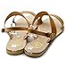 Ollio Womens Shoe Flat Comfortable Slingback Sandal