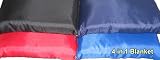 4 in 1 Fleece Blanket with Waterproof Backing-Black