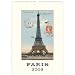 Paris Cavallini 2009 Vintage Prints Wall Calendar 13 by 19 inches cream laid paper finish,