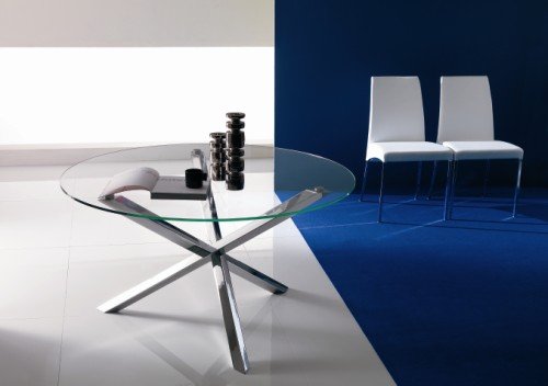 Bontempi Casa Trio Small Round Kitchen Dining Table