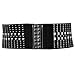 Black Silver Studded Elastic Cinch Belt With Interlocking Closure