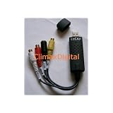 Latest EasyCAP DC60+ USB Video capture with Audio + DVD/VCD Maker from video source: VHS,   V8, Hi8 for laptop/PC,video recorder, camcorder, DVD player or Satellite TV receiver   (Includes Ulead Video Studio 10.0 SE DVD, NTSC and PAL Compatible, supports XP/Vista 32 bit   Version)