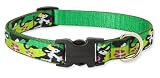 Lupine 3/4 Inch Medium Dog Adjustable Collar- Moo Cow Pattern- 15 to 25