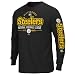 NFL Pittsburgh Steelers Primary Receiver Adult Long Sleeved Basic Tee, Black, Large