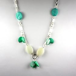 Handmade Shell Necklace - Lexie Blue