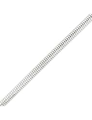 Sterling Silver 5mm Diamond-cut Snake Chain - 18 Inch