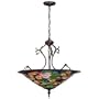 Meyda Tiffany 32313 Pendant, Mahogany Bronze Finish with Pink