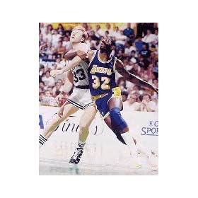  Magic Johnson and Larry Bird Post Up inch 16 inch x 20 inch Unframed Color Photograph