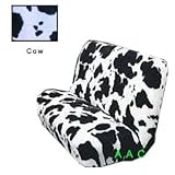 Universal-fit Animal Print Bench Seat Cover - Cow