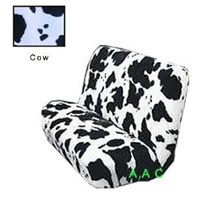 Universal fit Animal Print Bench Seat Cover   Zebra