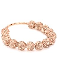 Very Me MILAN Rose Gold Swarovski Crystal with a Bar Bracelet, 10mm
