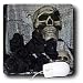 WhiteOaks Halloween Skulls - Skull and Spider Skull with Spider on it - Mouse Pads