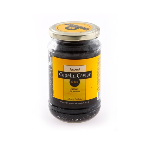 Black Capellin Caviar, Pasteurized - 12 oz