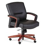 HON 5000 Series Park Avenue Managerial Mid-Back Chair (Henna Cherry/Black V ....