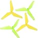 ABC(TM) New 4PC 3 Blade Propeller for Syma X5C JJRC H5C Yellow & Green