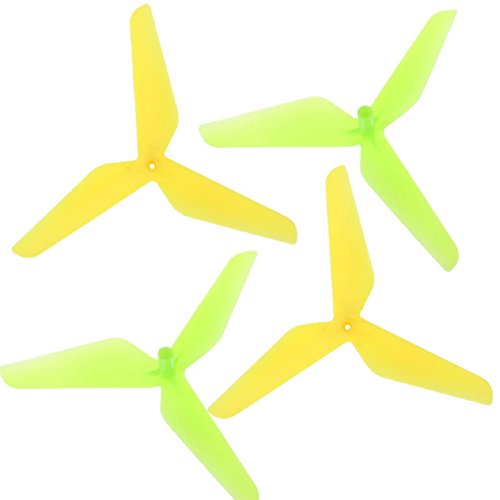 ABC(TM) New 4PC 3 Blade Propeller for Syma X5C JJRC H5C Yellow & Green