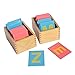 Montessori Lower and Capital Case Sandpaper Letters w/ Boxes