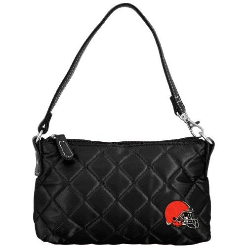 Cleveland Browns Quilted Wristlet, Black