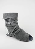 Suede Cuffed Ankle Bootie