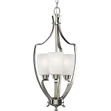 Progress P3509-09 Contemporary / Modern Nickel Foyer Pendant