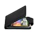 Brand New Black Leather Flip Case Cover For The Htc Wildfire