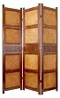 Tropical Furniture Grade High Quality Room Divider - 72" Peking Japanese Folding Privacy Floor Screen Partition