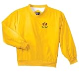 Personalized custom embroidered soccer ball & cleats design on nylon windshirt