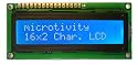 microtivity LCD Module 1602, White on Blue with Backlight