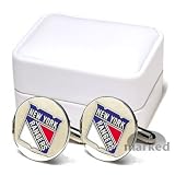 New York Rangers NHL Logo'd Executive Cufflinks w/Jewelry Box by Cuff Links