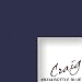 20×30 Matting for Picture Frame Cut Mat Board Dark Blue with Cream Core (B334MAT)