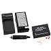 Everydaysource Compatible with Panasonic LUMIX DMC-G3K / DMC-G3KK / DMC-G3KR / DMC-G3KT / DMC-G3KW / DMC-GF2 / DMC-GF2CK / DMC-GF2CR / DMC-GF2CS / DMC-GF2CW / DMC-GF2KK / DMC-GF2KR / DMC-GF2KS / DMC-GF2KW Compact Battery Charger Set + 2 x Li-lon Battery