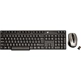 Combo Wireless 2.4GHz Desktop Keyboard and Optical Mouse With Single Nano Receiver