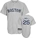 Mike Lowell Jersey: Adult 2010 Majestic Road Grey Replica #25 Boston Red Sox Jersey