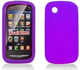 PURPLE Silicone Gel Soft Skin Case Cover For ZTE AVAIL Z990 (AT&T)