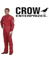 Automotive Parts and Accessories: Crow Enterprizes Quilted 2 Layer Proban Red 1 Piece Driving Suit Size Xl Sfi 5 Approved - Crow Enterprizes