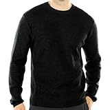 ExOfficio - Men's Venture Wool Long-Sleeve Crew Sweater M BLACK
