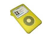 YELLOW Silicone Skin Case Cover for Apple iPod Classic 120GB + Screen Protector