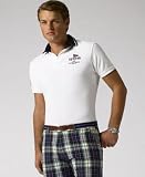 Polo by Ralph Lauren Short Sleeve Solid Mesh Classic Fit Rugby Newport Navy L